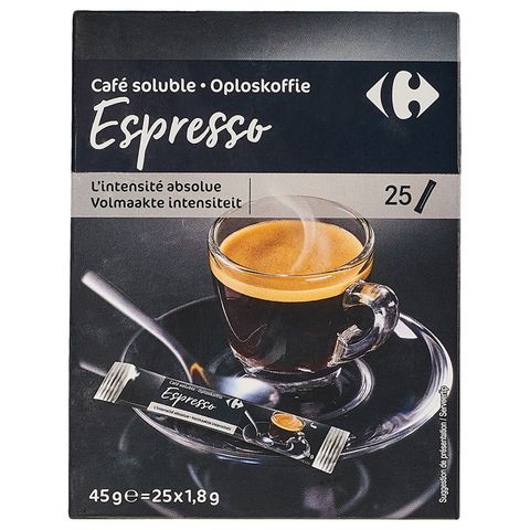 Carrefour Espresso instantní | 25 x 1,8 g