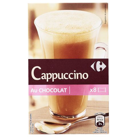 Carrefour Cappuccino Chocolate Instant  | 8 x 18 g