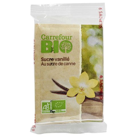 Carrefour Bio Vanilla Cane Sugar | 6 x 7.5 g