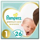 Pampers Premium Care Pack S1 Newborn 26ks