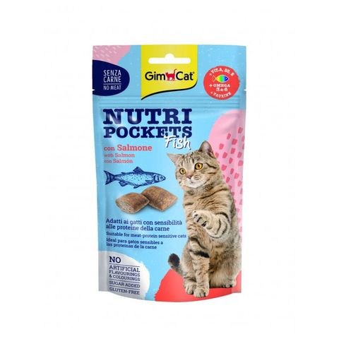 GimCat Nutri Pockets Salmon Cat Food | 60 g