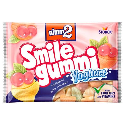 nimm2 Smilegummi Yoghurt Fruitgums with Essential Vitamins 100 g