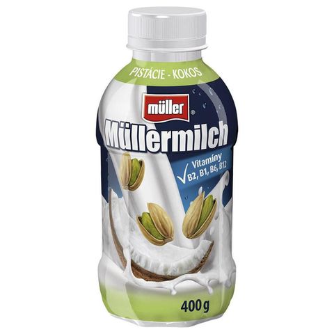 Müller Müllermilch pistáciovo-kokosový nízkotučný mléčný nápoj | 400 g