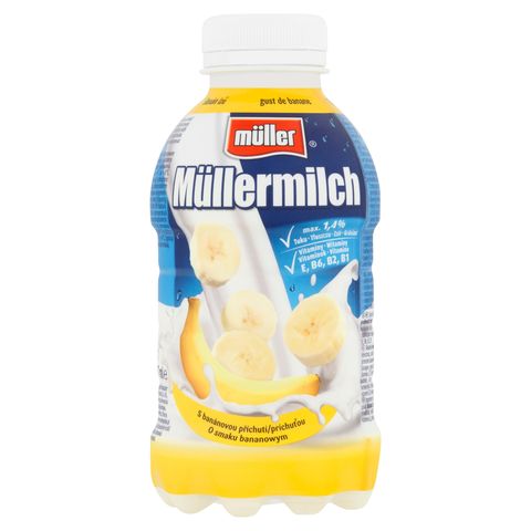 Müller Müllermilch banán ízű zsírszegény tejital 400 g