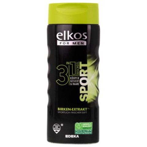 Elkos Shower Gel 3in1 Sport for Men | 300 ml