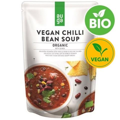 Bio Auga Veganská fazolová polévka s chilli | 400 g