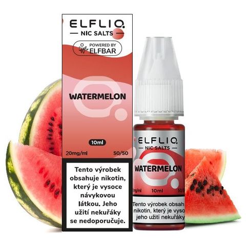 Liquid Elfliq Nic Salt Vodní meloun 10ml - 20mg 18+ | 1 kus