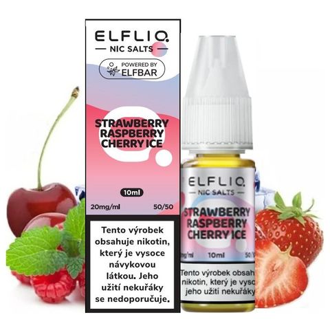 Liquid Elfliq Nic Salt Strawb. Raspb. Cherry Ice 10ml - 20mg | 1 piece