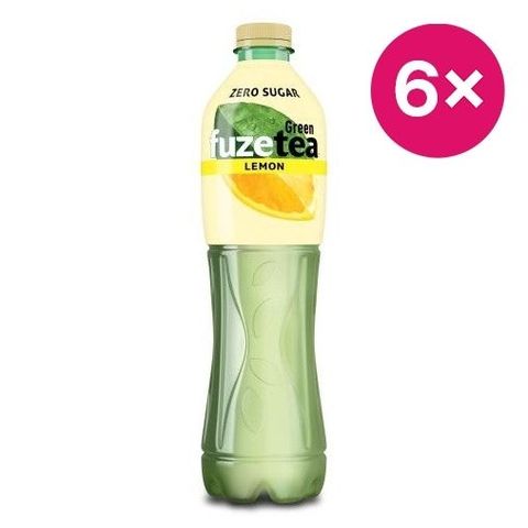 FuzeTea Green Ice Tea Lemon Zero | 6 x 1.5 l