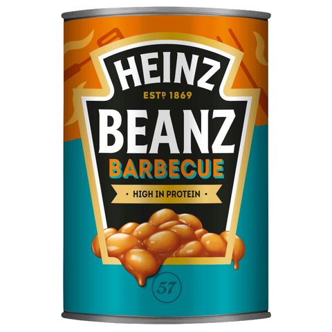 Heinz Hot Baked Beans in Barbecue Style Tomato Sauce 390 g