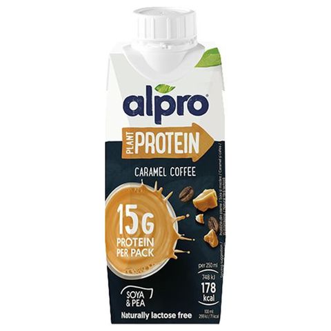 ALPRO High Protein Sójový nápoj s příchutí karamelu a kávy | 250 ml