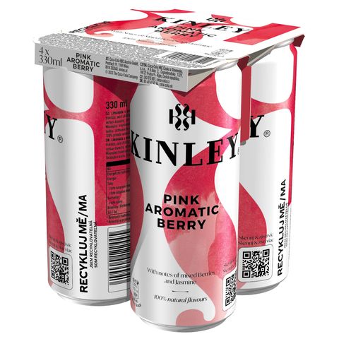 Kinley Lemonade Pink Aromatic Berry | 4 x 330 ml