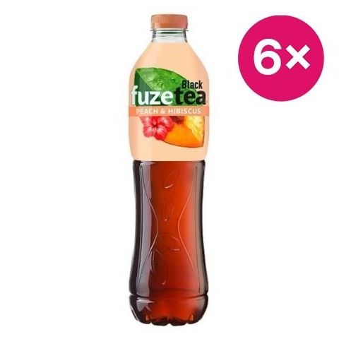 FuzeTea ledový čaj broskev | 6 x 1.5 l