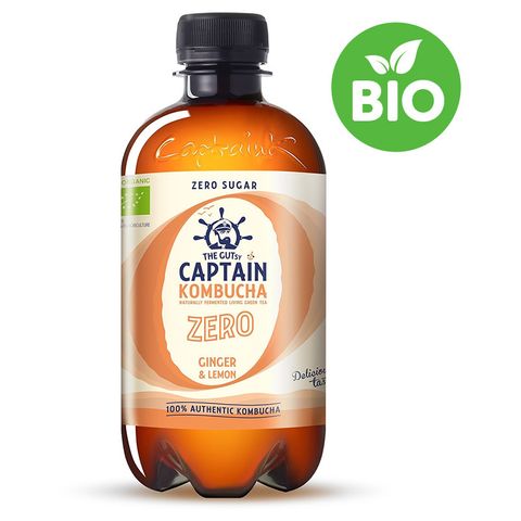 Bio Captain Kombucha Zero Ginger & Lemon | 400 ml