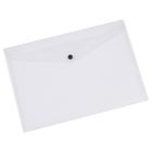 Q-Connect Envelope Wallet with Press Stud A4, Clear | 1 piece