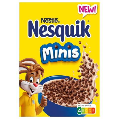 Nestlé Nesquik Minis Cocoa-Flavoured Crunchy Mini Cereal Balls with Vitamins and Minerals 300 g