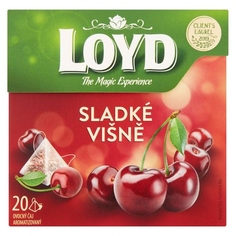 Loyd Sladké višně ovocný čaj aromatizovaný | 20 x 2 g