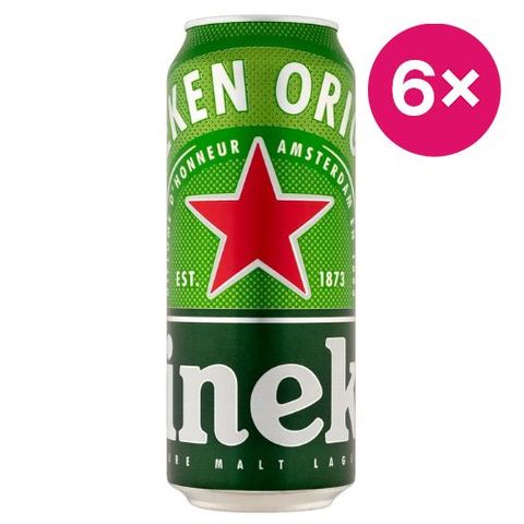 Heineken Original Premium Lager Beer 5% 6 x 0,5 l