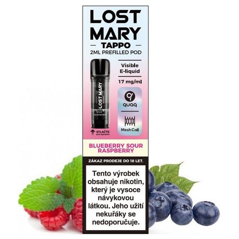 LOST MARY TAPPO Pods cartridge Blueberry Sour Raspberry 17mg | x 1 piece 18+