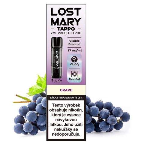 LOST MARY TAPPO Pods cartridge 1Pack Grape 17mg | x 1 kus 18+