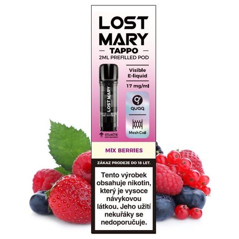 LOST MARY TAPPO Pods cartridge 1Pack Mix Berries 17mg | x 1 kus 18+