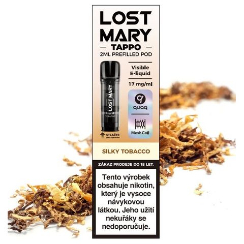 LOST MARY TAPPO Pods cartridge 1Pack Silky Tobacco 17mg | x 1 kus 18+