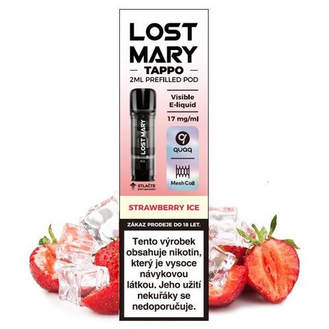 LOST MARY TAPPO Pods cartridge 1Pack Strawberry Ice 17mg | x 1 piece 18+