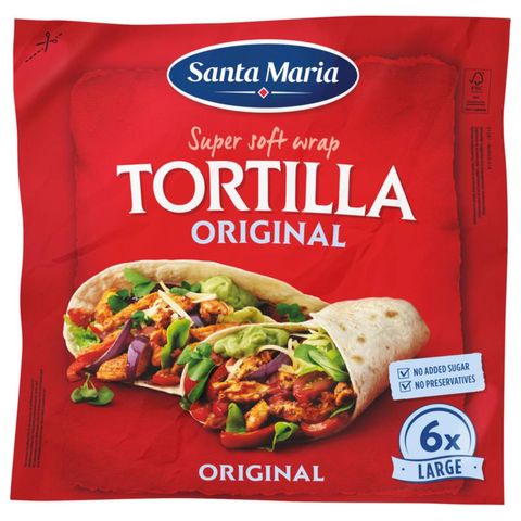 Santa Maria Original Wheat Tortilla Large | 371 g