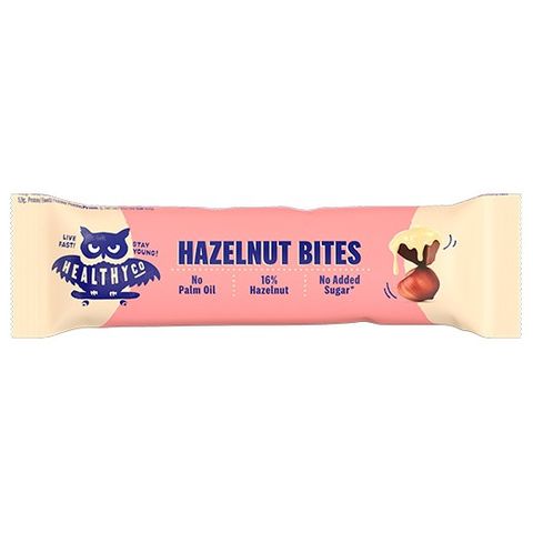 HealthyCo Hazelnut Bites tyčinka plněná lískooříškovým krémem | 21 g