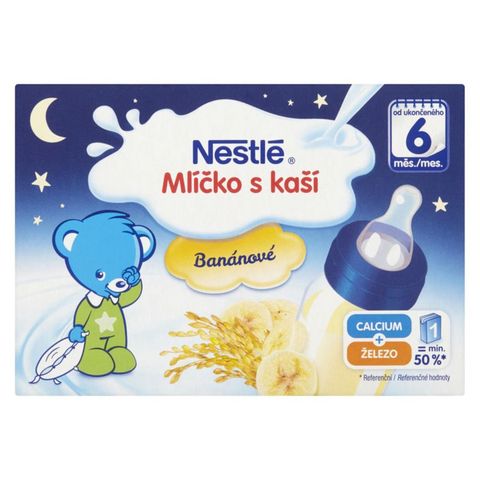 Nestlé Mlíčko s kaší banán dětské | 2 x 200 g