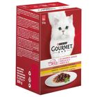 Gourmet Mon Petit Intense kacsával/csirkével/pulykával nedves macskaeledel 6 x 50 g (300 g)