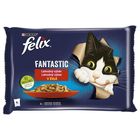 Felix Cat food Fantastic pouch rabbit + lamb | 4 x 85 g