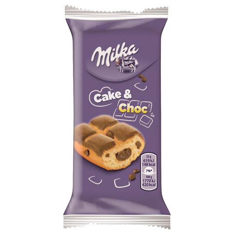 Milka Cake&Choc soft pastry with chocolate filling | 35 g