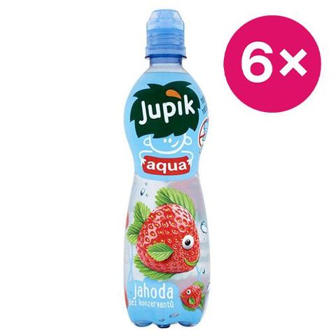 Jupík Aqua strawberry | 6 x 500 ml