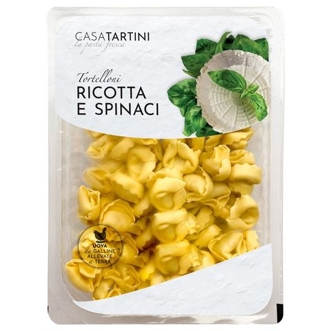 Casa Tartini Tortelloni Pasta Filled with Ricotta and Spinach | 250 g