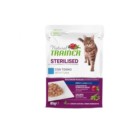 Natural Trainer Cat Food Pouch Sterilised Tuna | 85 g