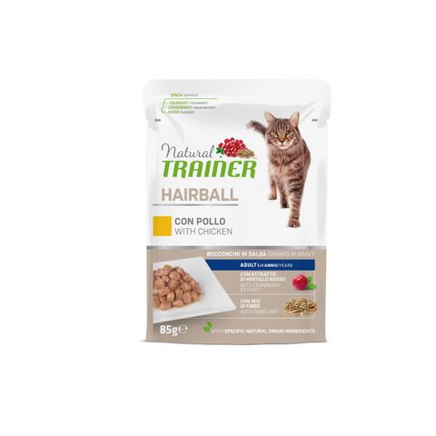 Natural Trainer Natural Trainer Cat Food Pouch Hairball Chicken | 85 g