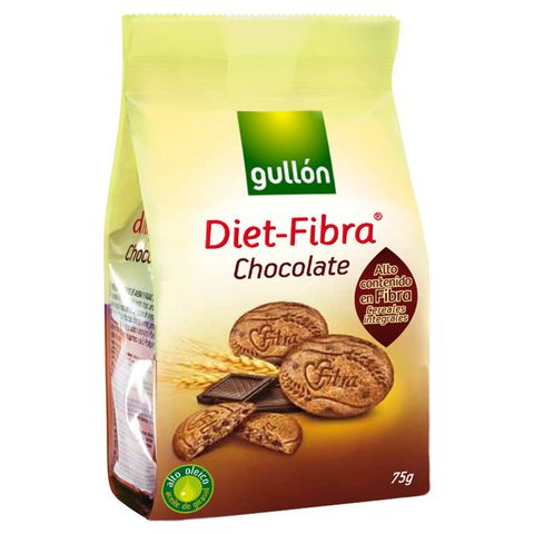 Gullón Diet-Fibra Chocolate Biscuits with Fiber | 75 g