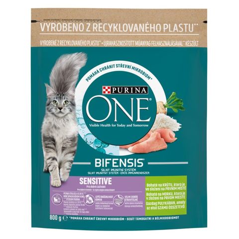 PURINA ONE Sensitive bohaté na krůtu | 800 g