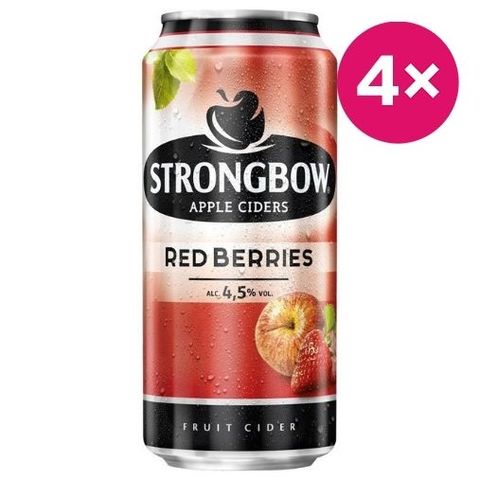 Strongbow Red Berries 4,5% | 4 x 440 ml