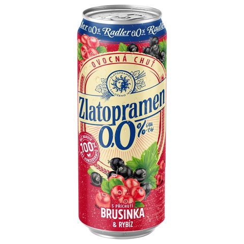 Zlatopramen Nonalcoholic radler cranberry & currant | 500 ml