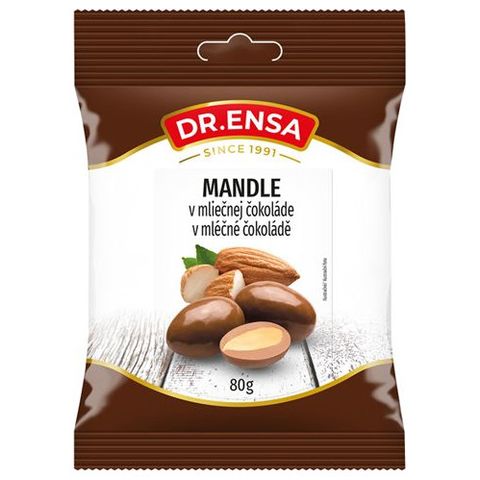 Dr. Ensa Mandle v mléčné čokoládě | 80 g