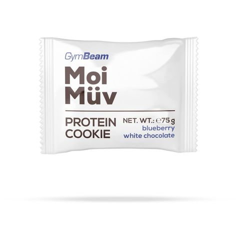 GymBeam MoiMüv Protein Cookie borůvka a bílá čokoláda | 75 g