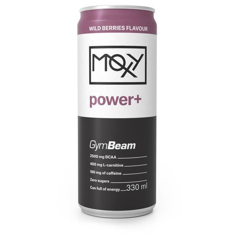 GymBeam Moxy Power+ Energy Drink wild berries 330 ml