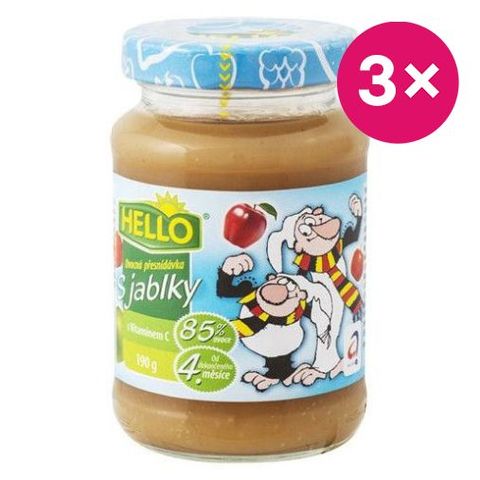 HELLO Dětská výživa jablko | 3 x 190 g