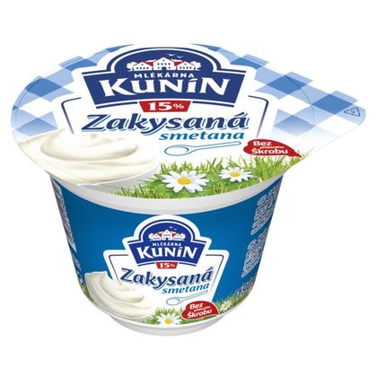 Kunín Smetana zakysaná 15% | 190 g