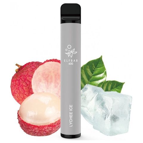 Elf Bar 600 Lychee Ice E-Cigarette 20mg 18+ | 1 piece