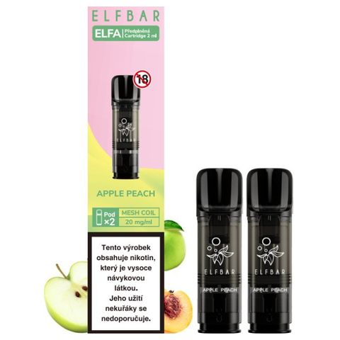 Elf Bar Elfa Cartridge 2 Pack Apple Peach 20mg 18+ | 2 ks