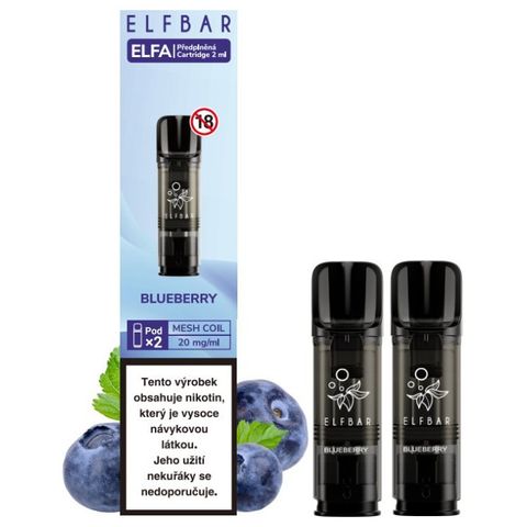 Elf Bar Elfa Cartridge 2 Pack Blueberry 20mg 18+ | 2 x 1 piece