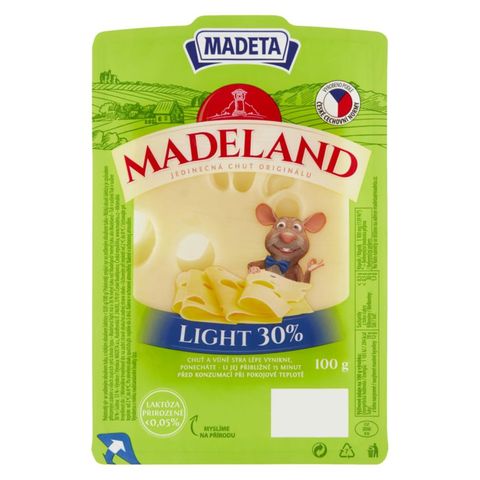 Madeland Sýr light 30% plátky | 100 g